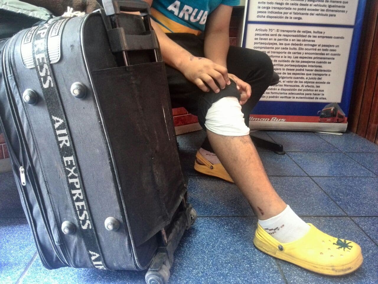 De los más de 30 heridos, 11 eran los emigrantes que llevaban nueve días de viaje