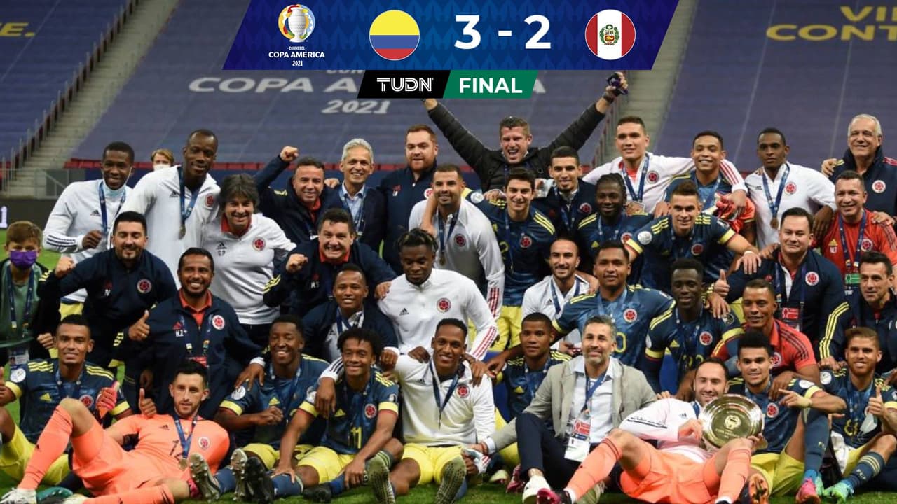 Colombia 3-2 Perú, Copa América. Goles, resultado y resumen
