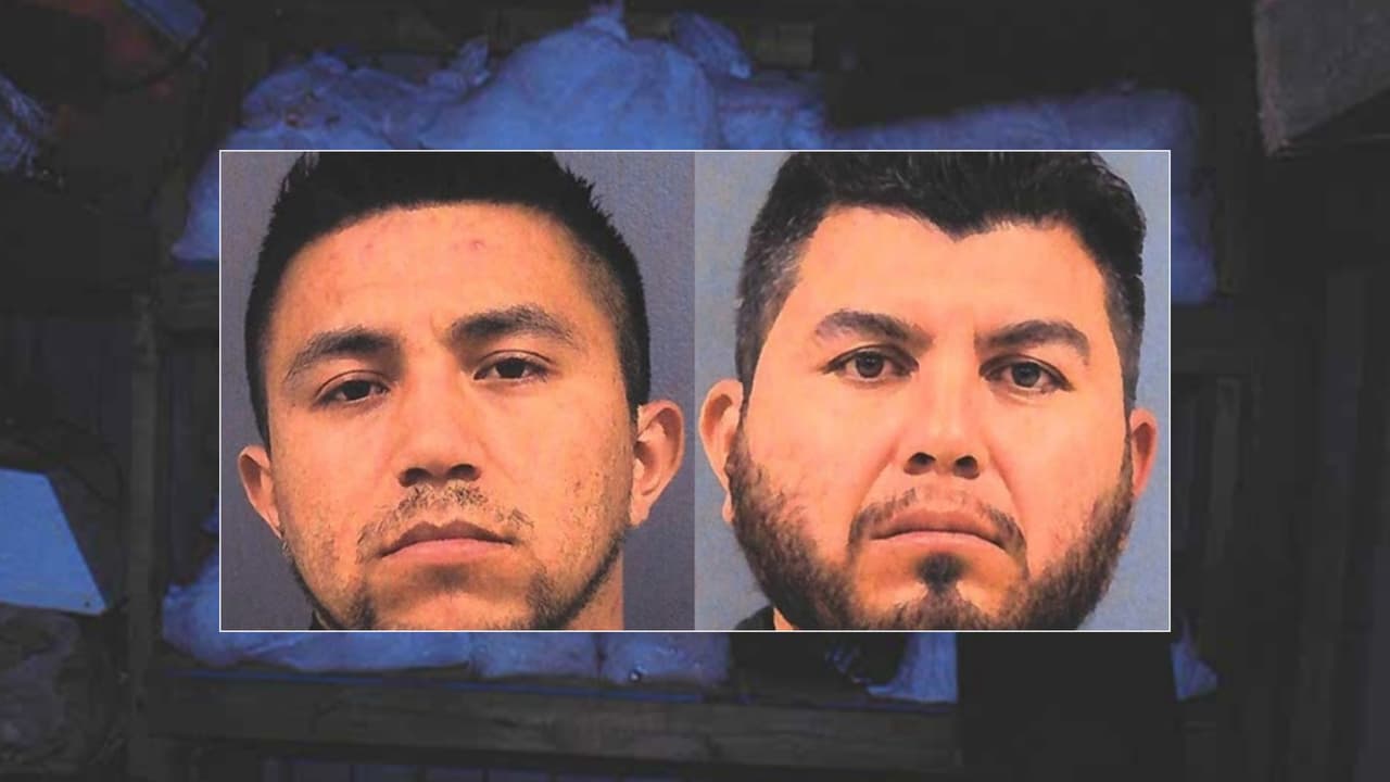 Christian Tinejero Peña, de 22 años, y Jairo Martínez Covarrobias, de 37 años, fueron arrestados en el operativo.