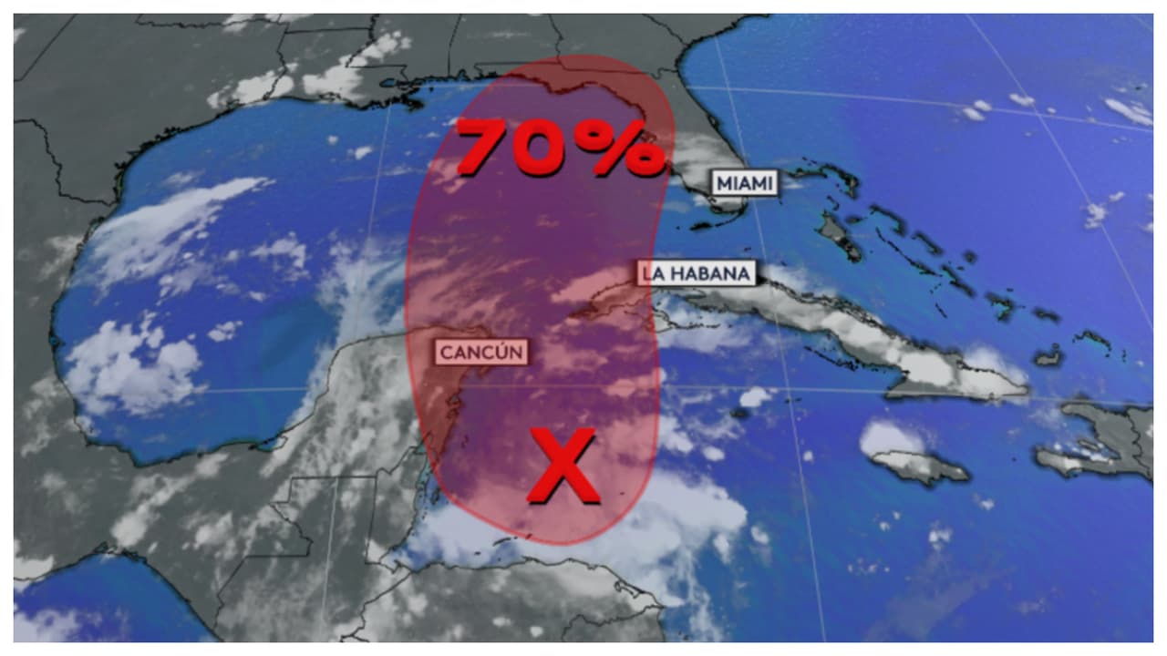 Sistema de mal tiempo en el Golfo de México amenaza a Cuba y Florida