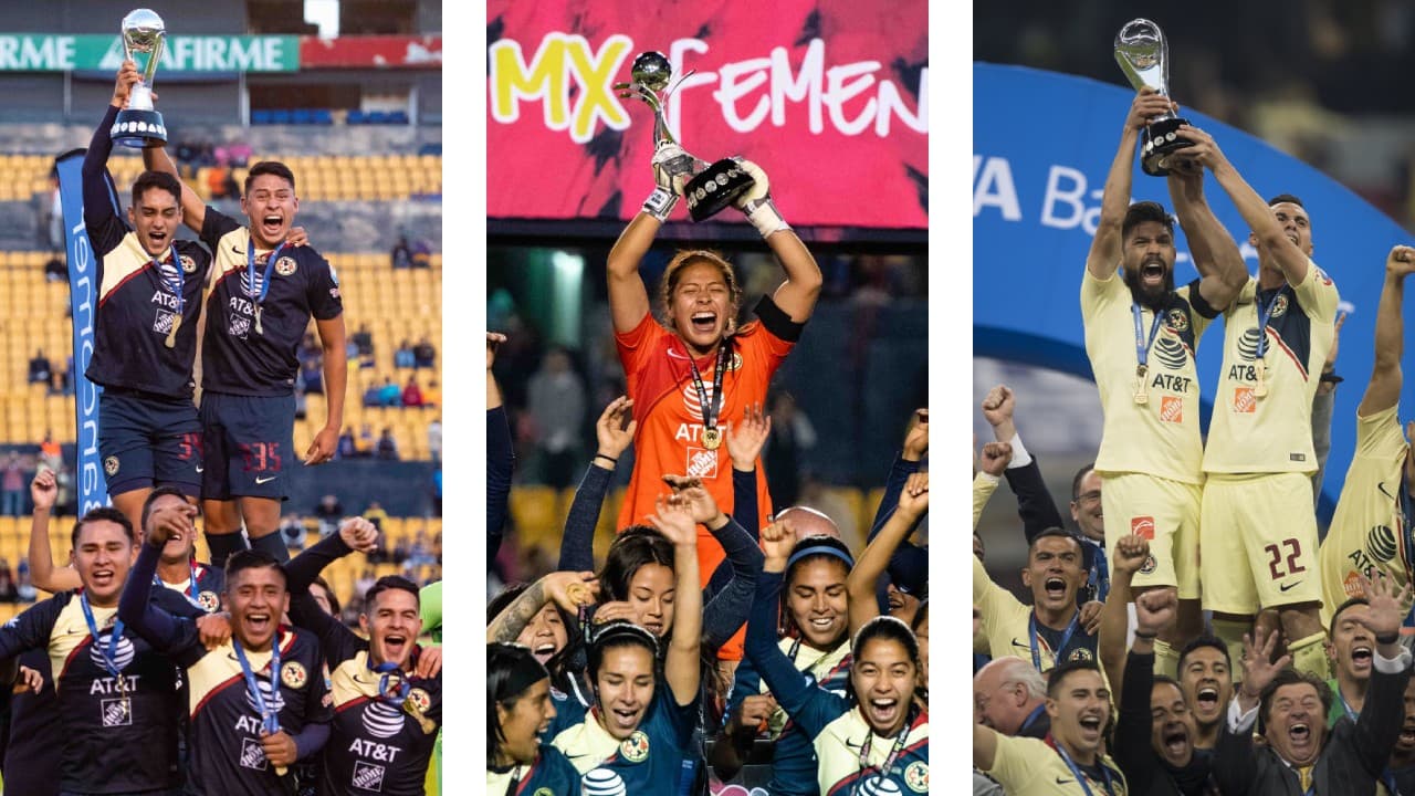 América recolectó tres trofeos para sus vitrinas este fin de semana.