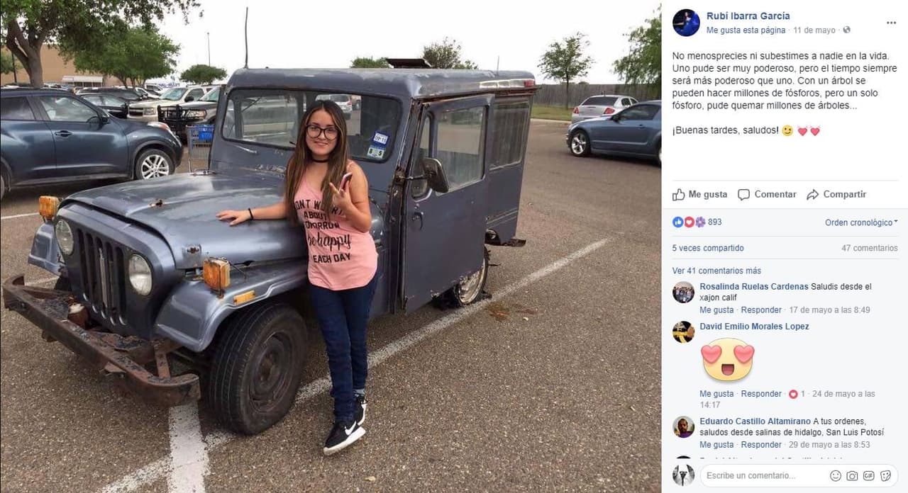 La cantante no le dio importancia a las críticas y se mostró positiva al respecto con un mensaje en Facebook.