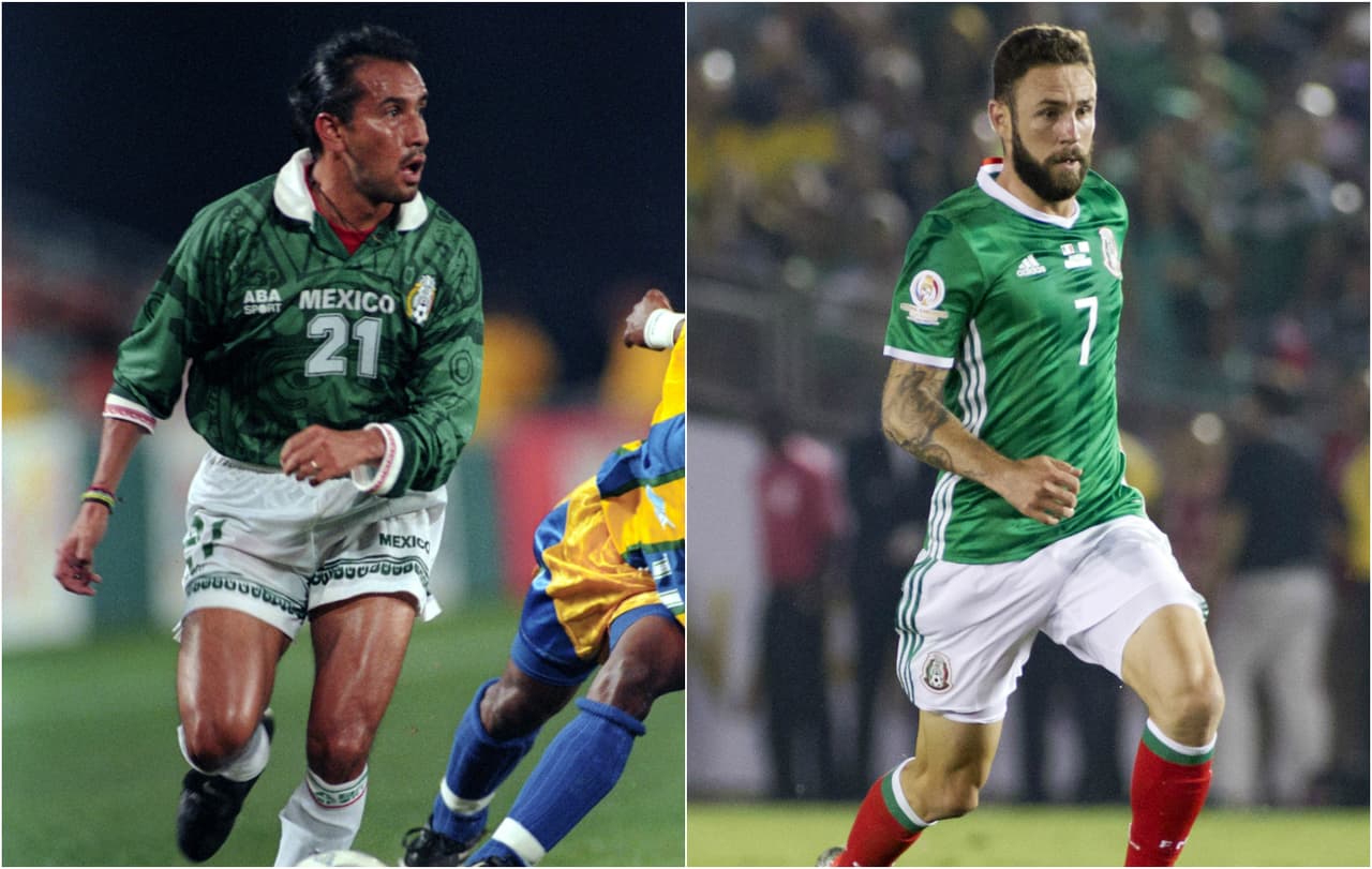 RAÚL GUTIÉRREZ vs. MIGUEL LAYÚN – El Potro es uno de los laterales más recordados en la selección durante los noventas, fue un defensor de entrega que se mantuvo en buen nivel con Atlante y América con mucho pundonor. No obstante, Layún ha cosechado varios éxitos en su joven carrera pues ya jugó en Italia, fue dos veces campeón con el América y está triunfando con el Porto de Portugal donde está destacando. Miguel le gana la partida al Potro.