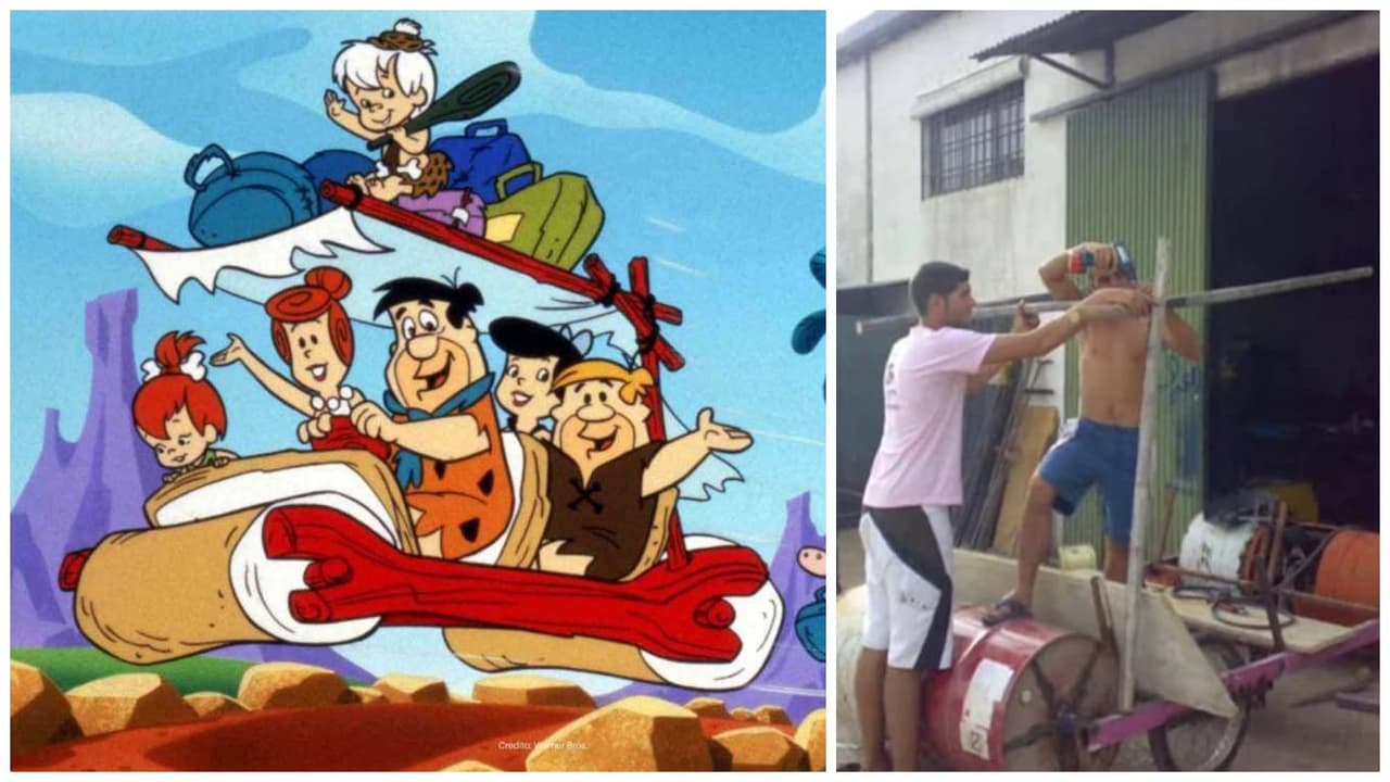 Cubanos recrean el troncomóvil de 'Los Picapiedra' y ahora todo Internet quiere uno: así luce