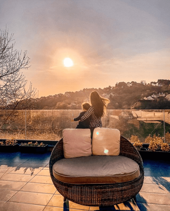 La actriz de origen aleman compartió esta fotografía en Instagram. En ella se puede ver lo mucho que ha crecido su primogénito.