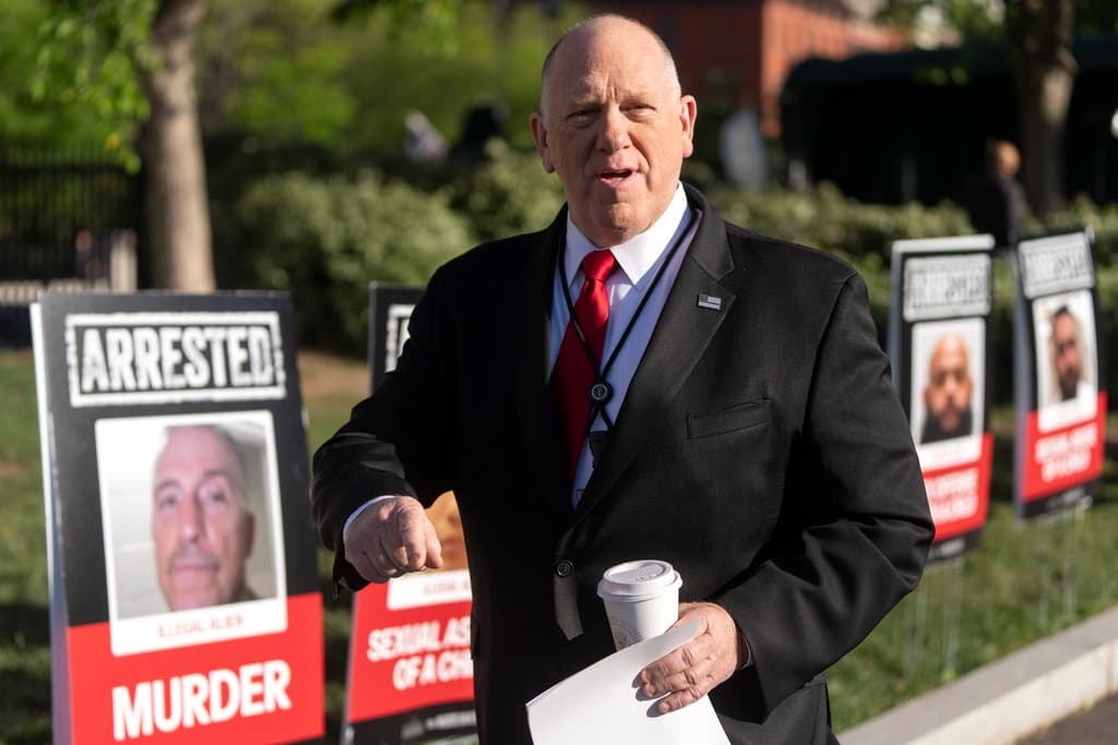Tom Homan, "zar de la frontera" de Trump. (AP Photo/Mark Schiefelbein)