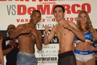 Antonio DeMarco y Rances Barthelemy en peso y listo para la pelea padre