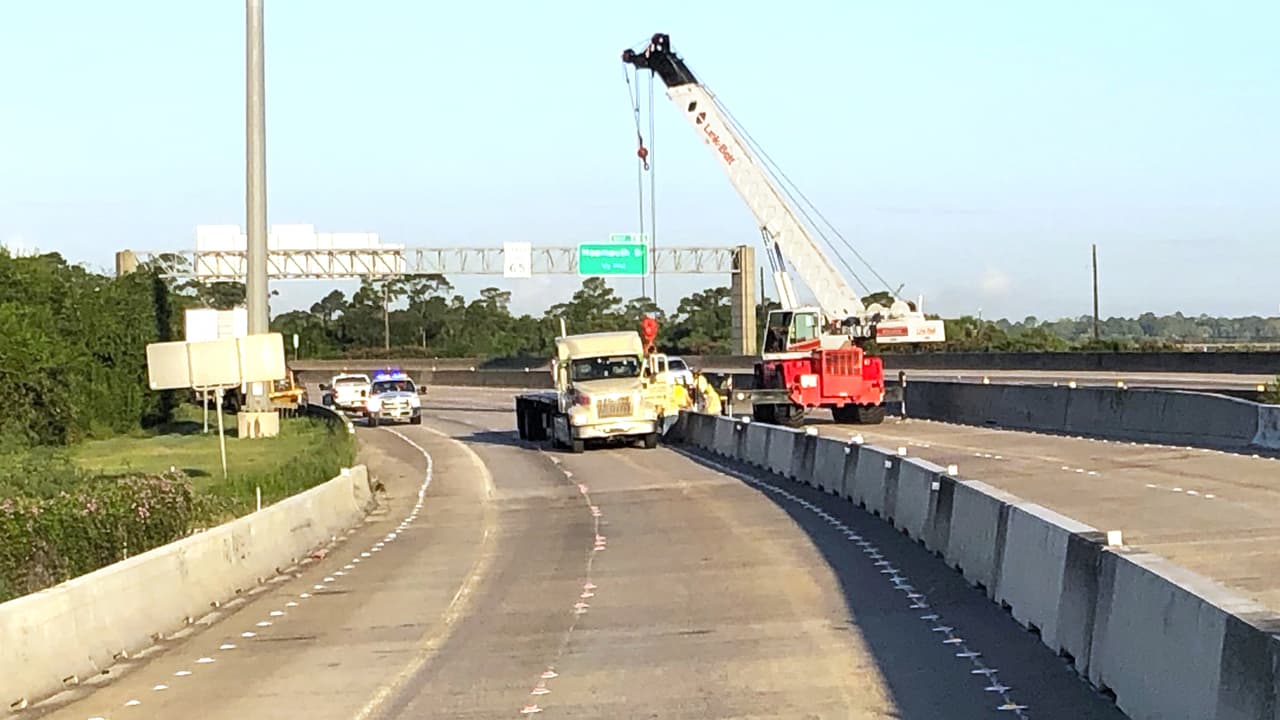 Autoridades esperan abrir dos carriles en el puente de San Jacinto sobre la I-10 Este