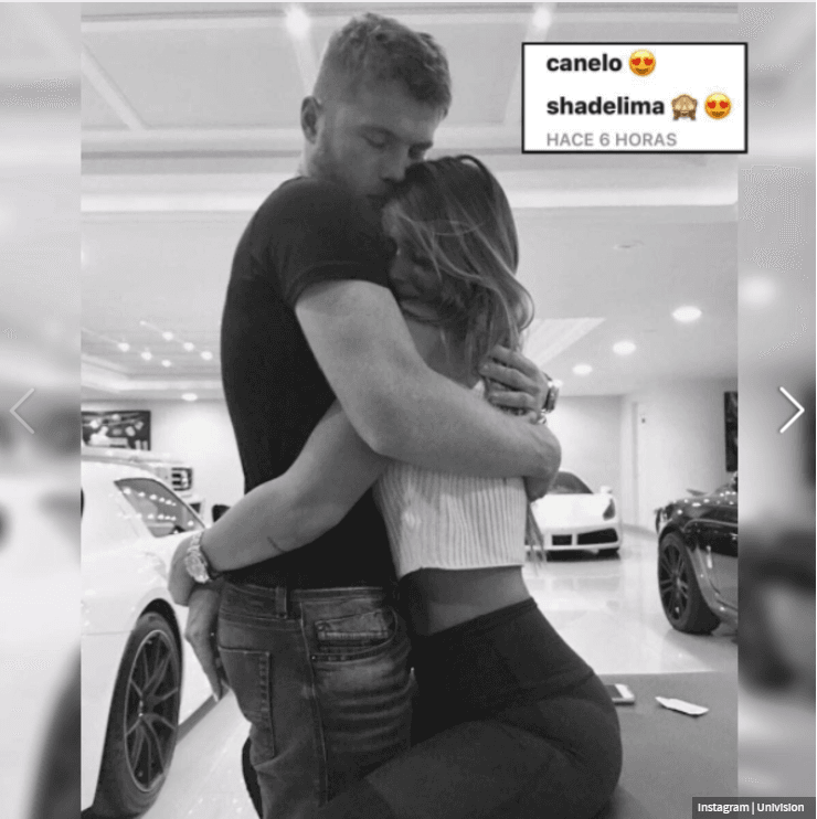 Canelo and De Lima confirmed their relationship earlier this week when they posted a photo of them in a romantic embrace on their social media pages.