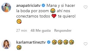 No solo ella se divirtió con la imagen, sino también sus amigas Ana Patricia y Karla, la primera de ellas tuvo una muy buena idea para que cumpliera su sueño.