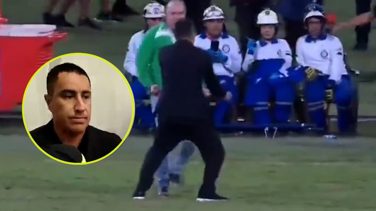 Técnico mexicano festeja de más y se lo lleva la policía