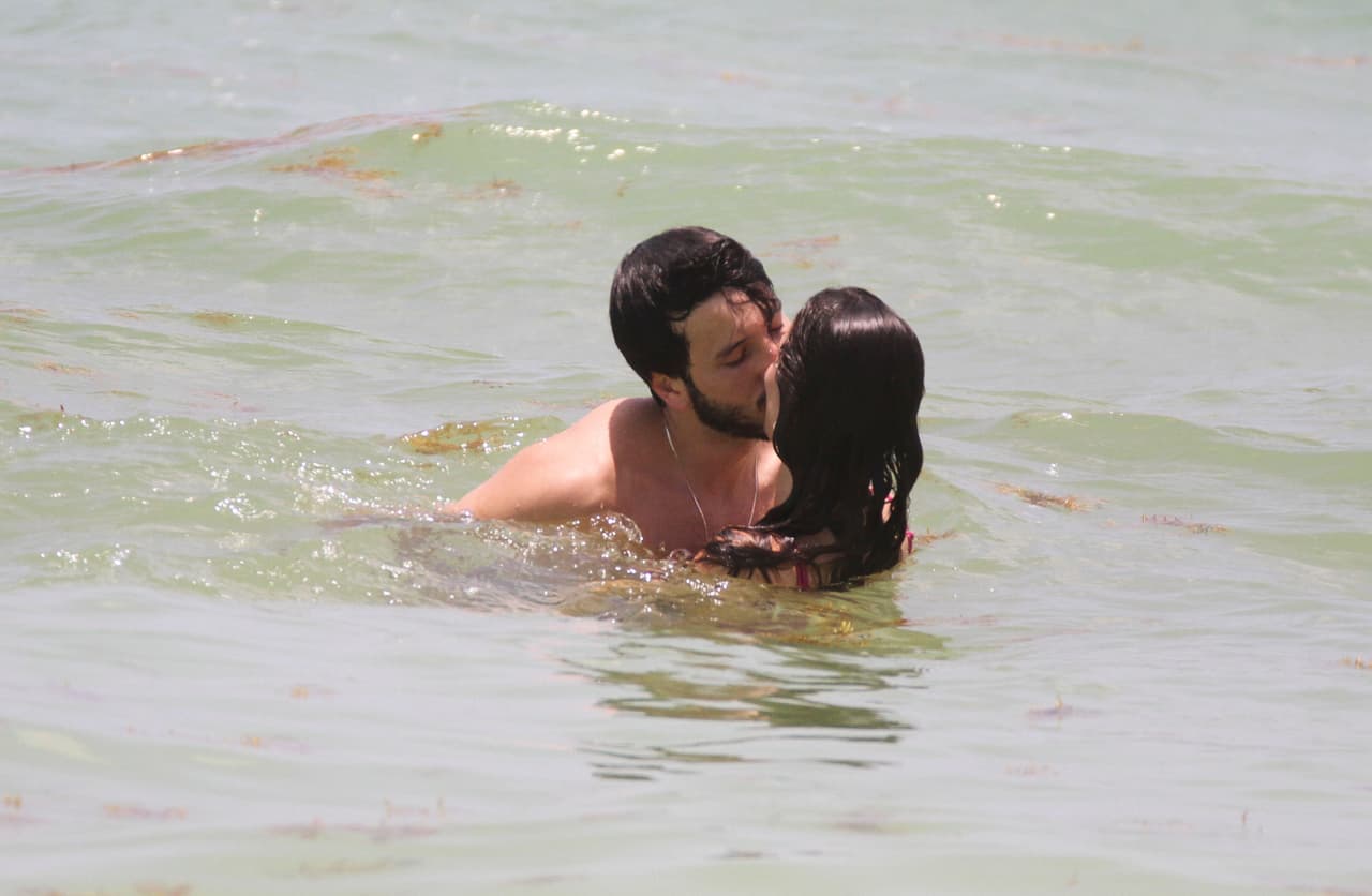 La recién formada pareja abrió un espacio en su apretada agenda de trabajo para coincidir en la playa de Tulum, en Yucatán, México.