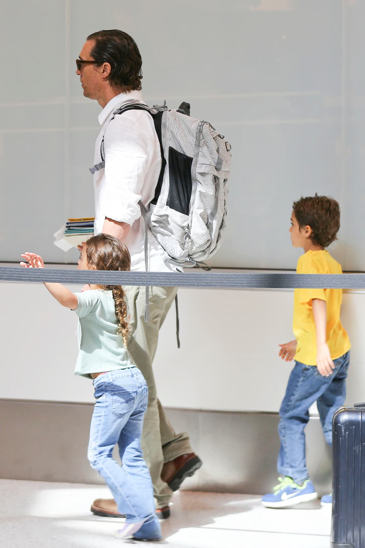 Cada uno tomó su lugar y caminaron sin problemas.