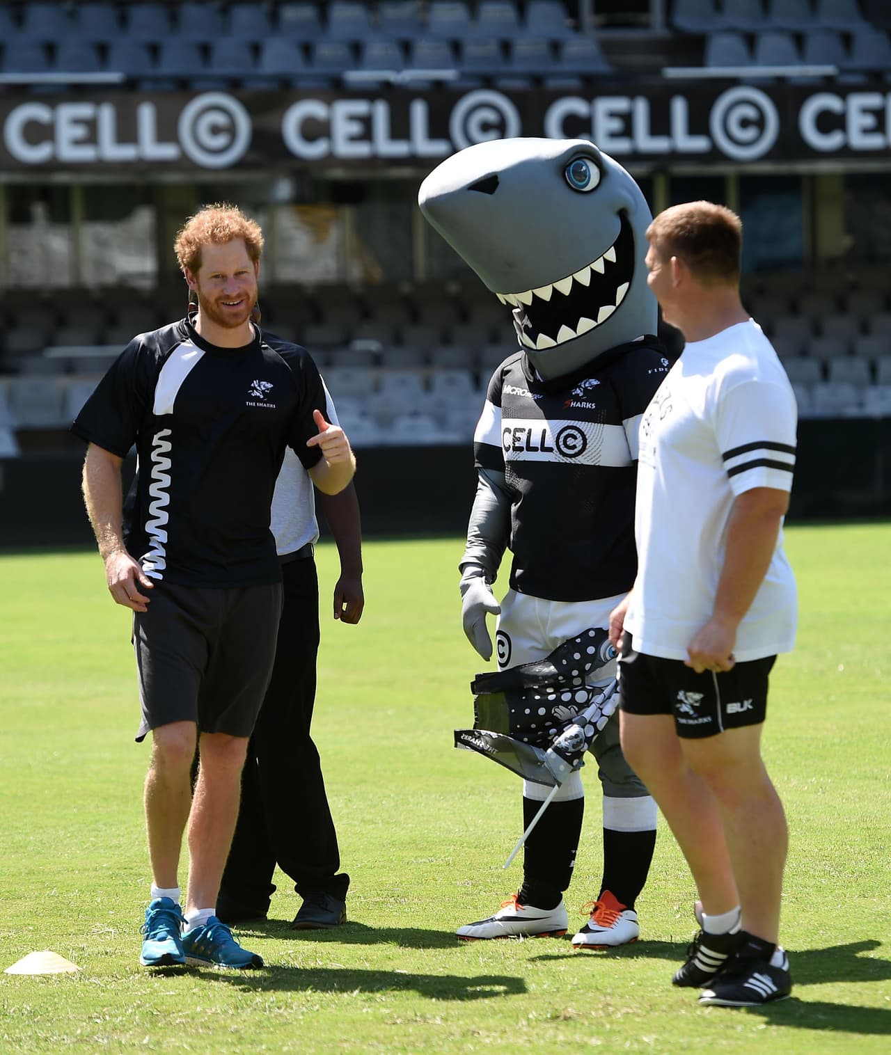 Harry se divirtió con todos los chicos.