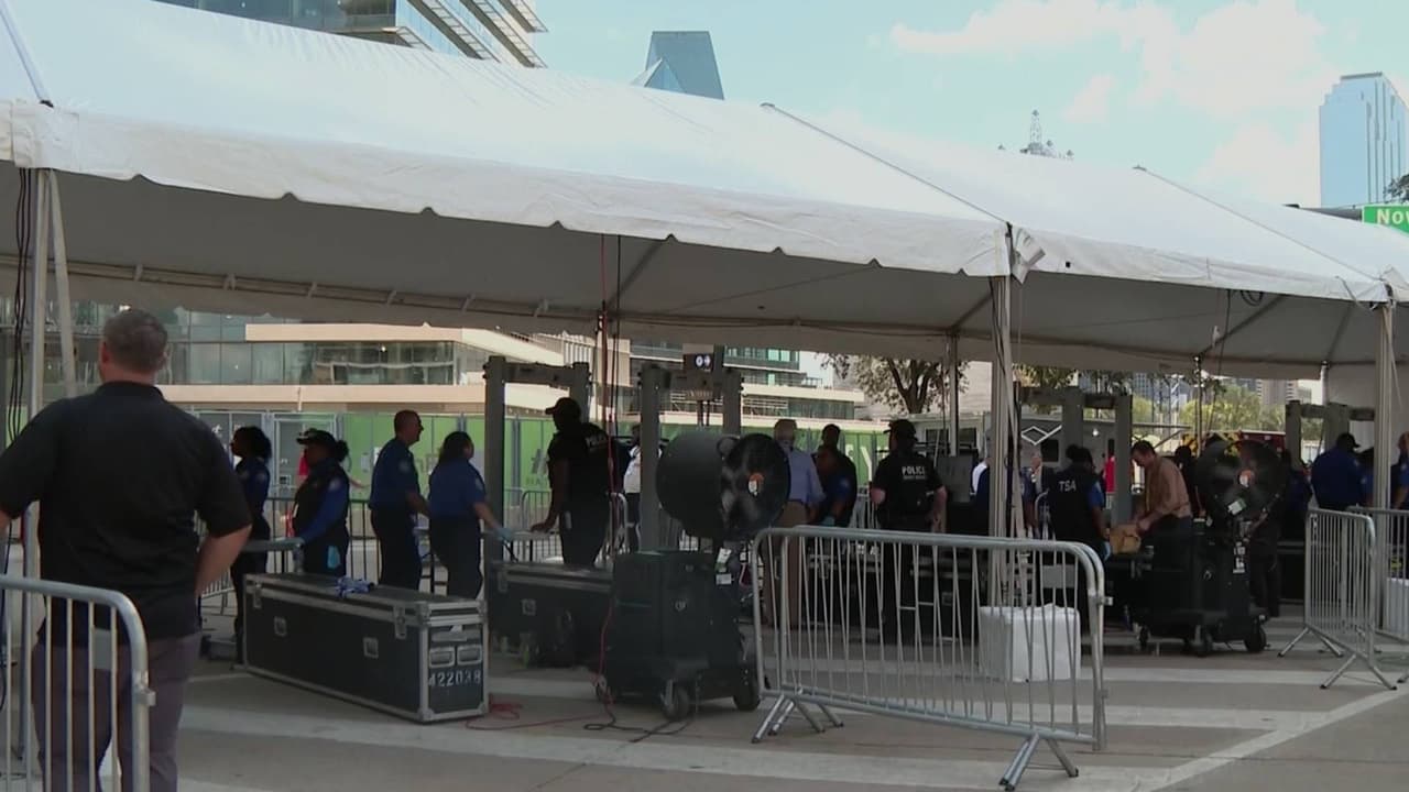 Crónica del primer día de la Convención Republicana en Dallas: largas filas bajo el intenso calor