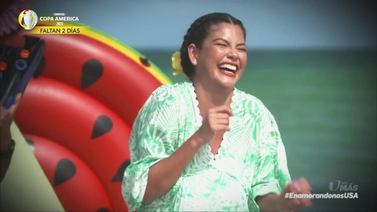 Para festejar un ciclo más lleno de amor, la producción preparó una fiesta en la playa donde Ana Patricia se divirtió a lo grande.