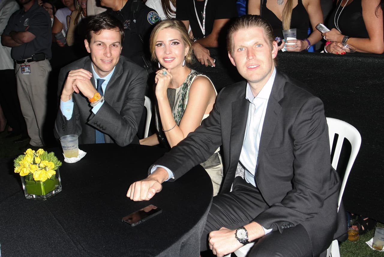 Jared Kushner, Ivanka y Eric Trump tienen mucho peso en la campaña de Donald Trump.