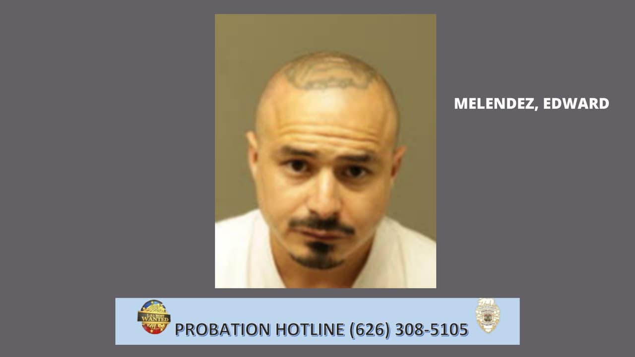 <b>Edward Meléndez</b> es un pandillero documentado y tiene un extenso historial criminal adulto que comenzó a la edad de 18 años. Sus condenas incluyen robo de vehículos, identificación falsa a un oficial de paz, delincuente en posesión de un arma de fuego, robo, posesión de sustancias controladas, posesión de un arma de fuego por delincuente/adicto, portar puñal/daga oculto y vandalismo. Ha servido múltiples penas de prisión estatal, siendo la más larga una pena de 3 años por posesión de un arma de fuego por delincuente/adicto. Meléndez fue liberado de la prisión estatal bajo la supervisión del condado de Los Ángeles, del Departamento de Libertad Condicional el 31 de mayo de 2022.
<br>
<br>
<b>Marcas/características distintivas</b>: Tatuaje en la cabeza, ambos, brazos, espalda, abdomen.
<br>Pandilla: DOG TOWN
<br>Fue visto por última vez en el área de Los Ángeles.