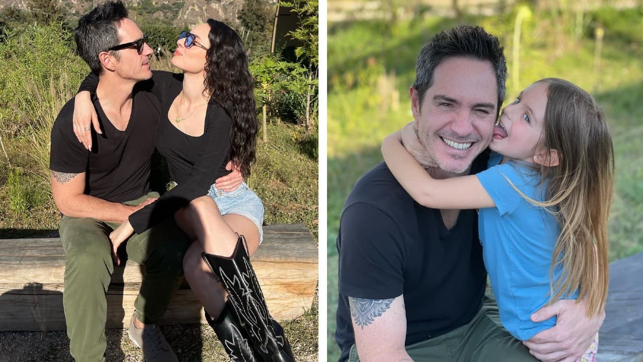 Mauricio Ochmann, su novia Paulina Burrola y Kailani.