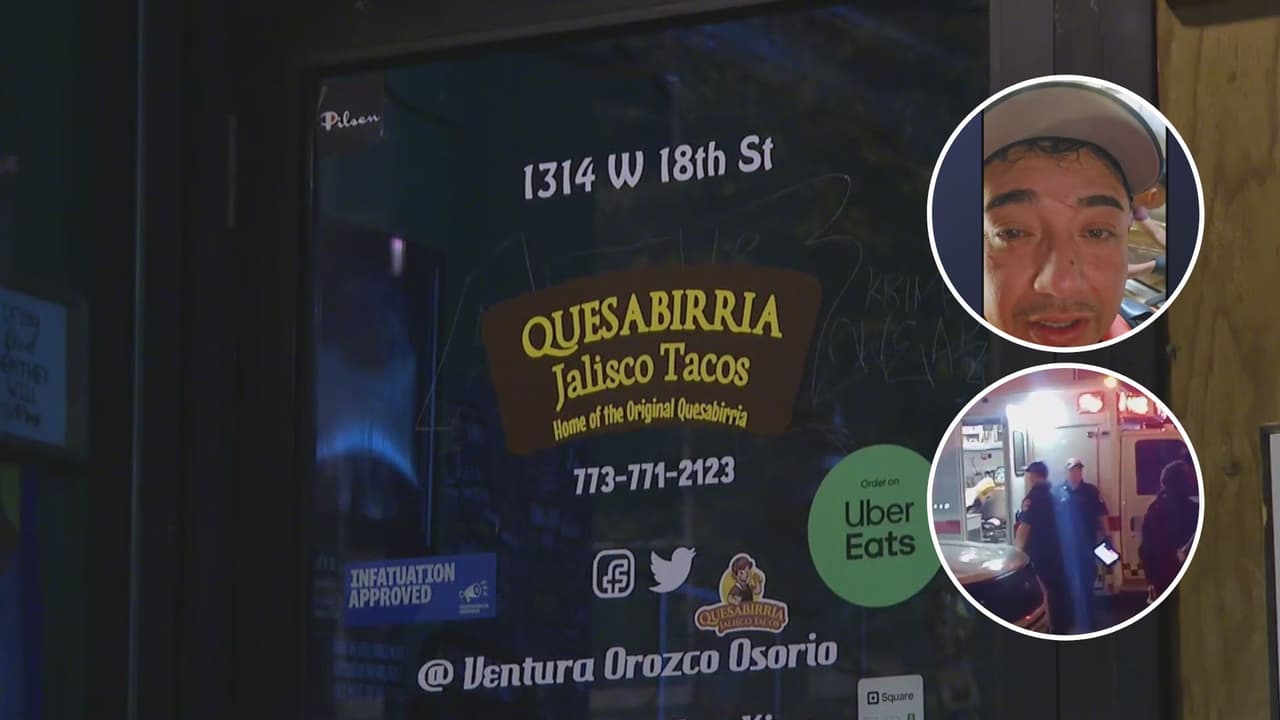 Dueño de local en Pilsen impide el robo a su negocio luego de forcejar con un agresor que entró a su restaurante de comida mexicana