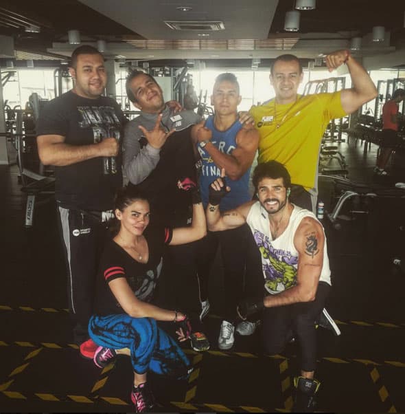 José Ron también iba al gym, en ocasiones hasta iban juntos.