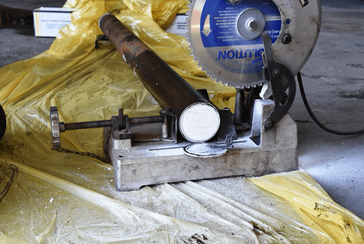 Compacta dentro del cilindro estaba la droga.