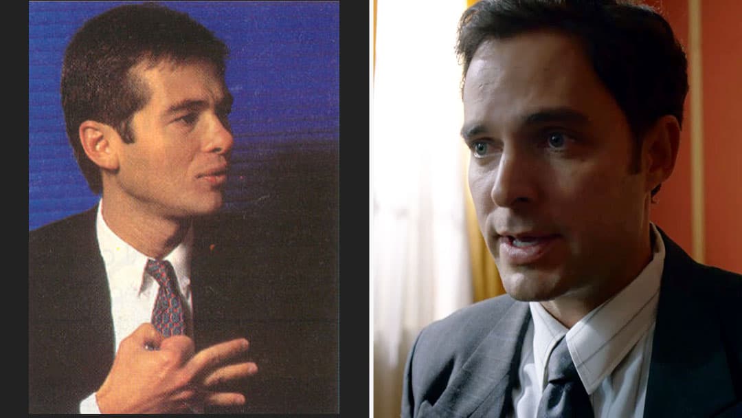 Eduardo Mendoza fue el Viceministro de Justicia durante el mandato de César Gaviria, Manolo Cardona le da vida en la historia.