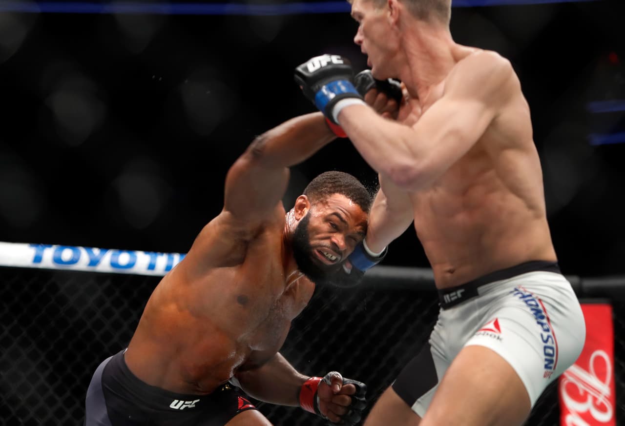 El estilo de karate de Stephen Thompson no fue suficiente para arrebatarle el cetro welter a Tyron Woodley.