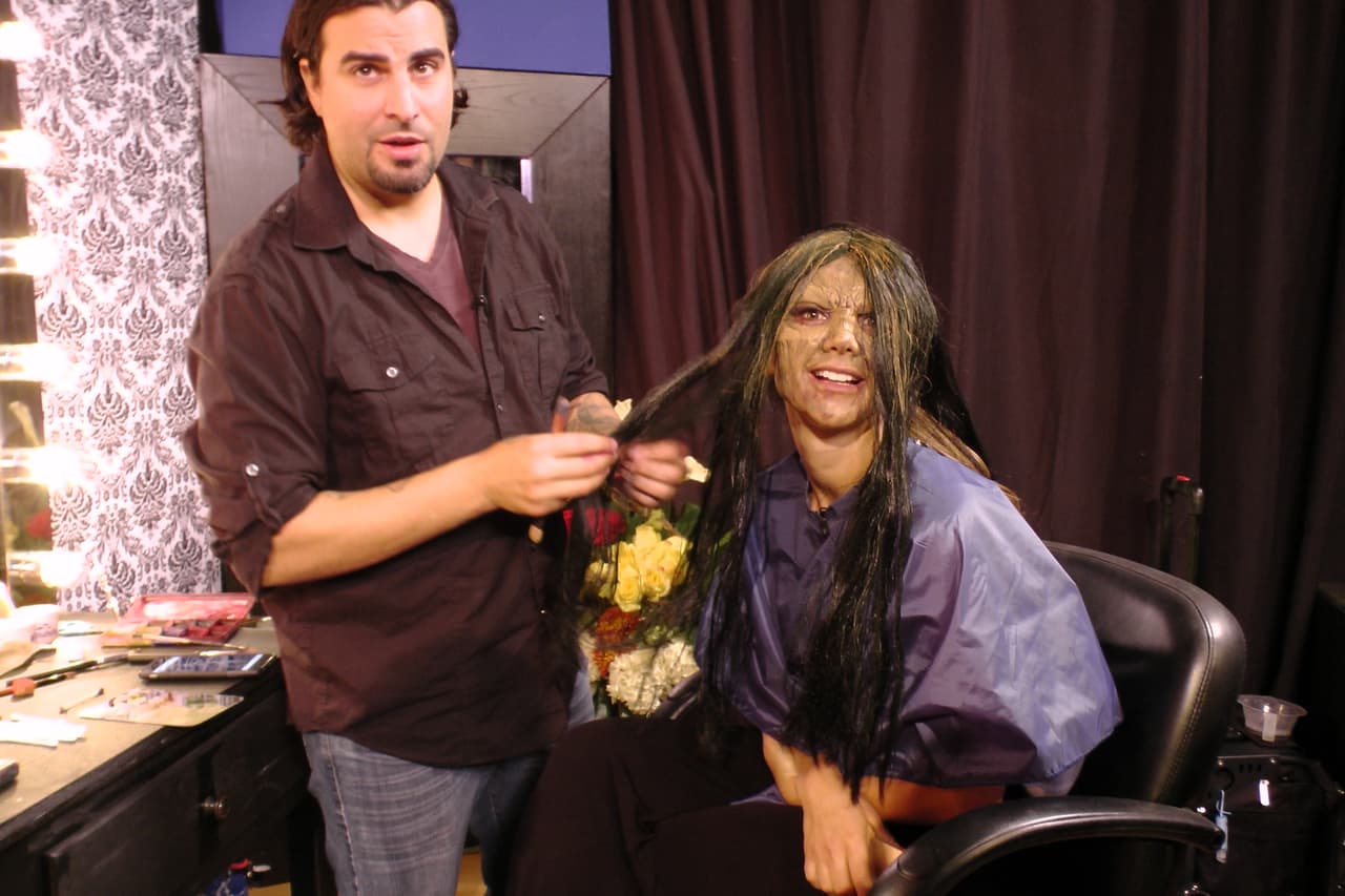 La peluca es una parte muy importante en esta caracterización.