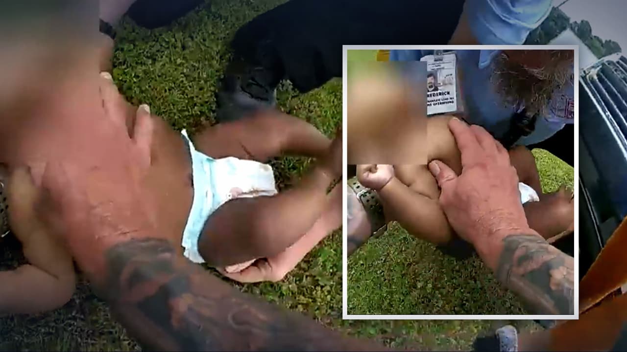 Bebé no responde a primeros auxilios y esto hace el agente policial