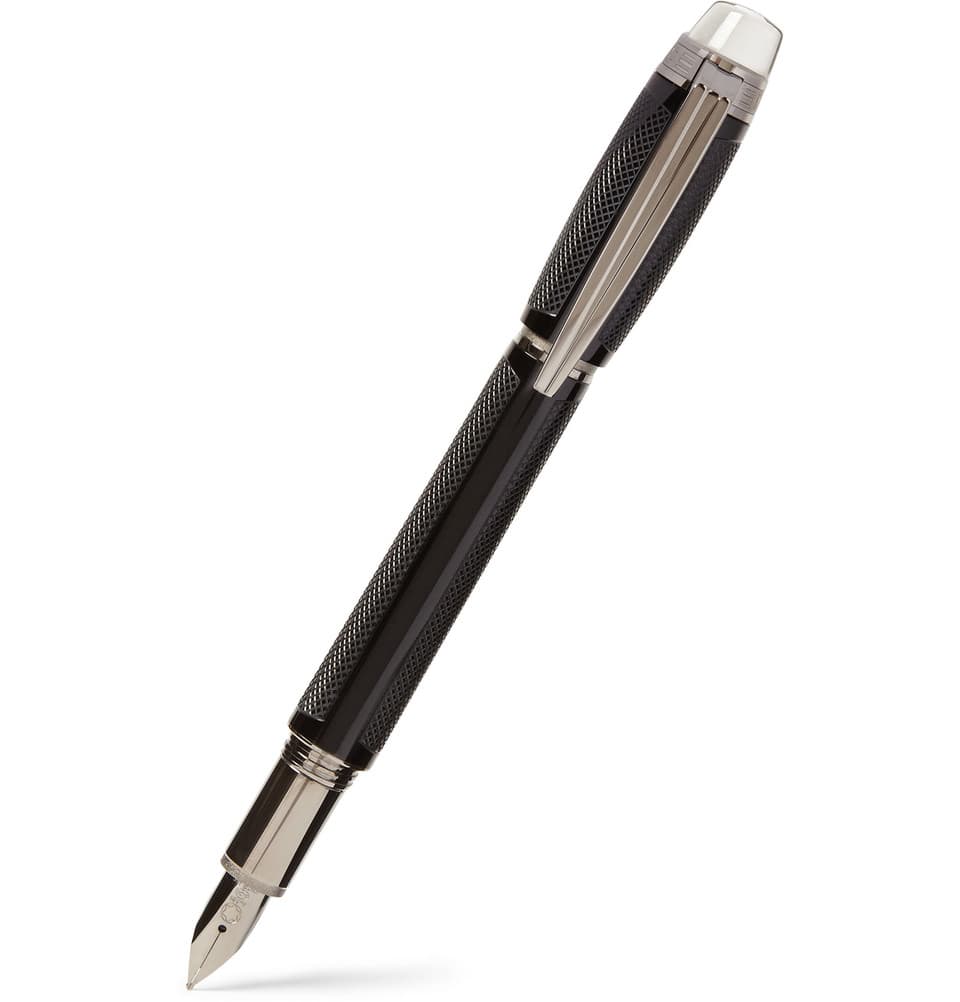 Para él: Pluma fuente Starwalker platinada, Montblanc.