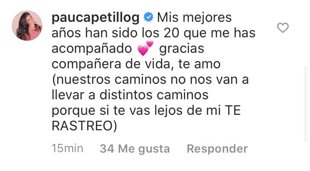 Y luego le hizo una advertencia: "Nuestros caminos no nos van a llevar a distintos caminos porque 
<b>si te vas lejos de mí, te rastreo</b>". 
<br>