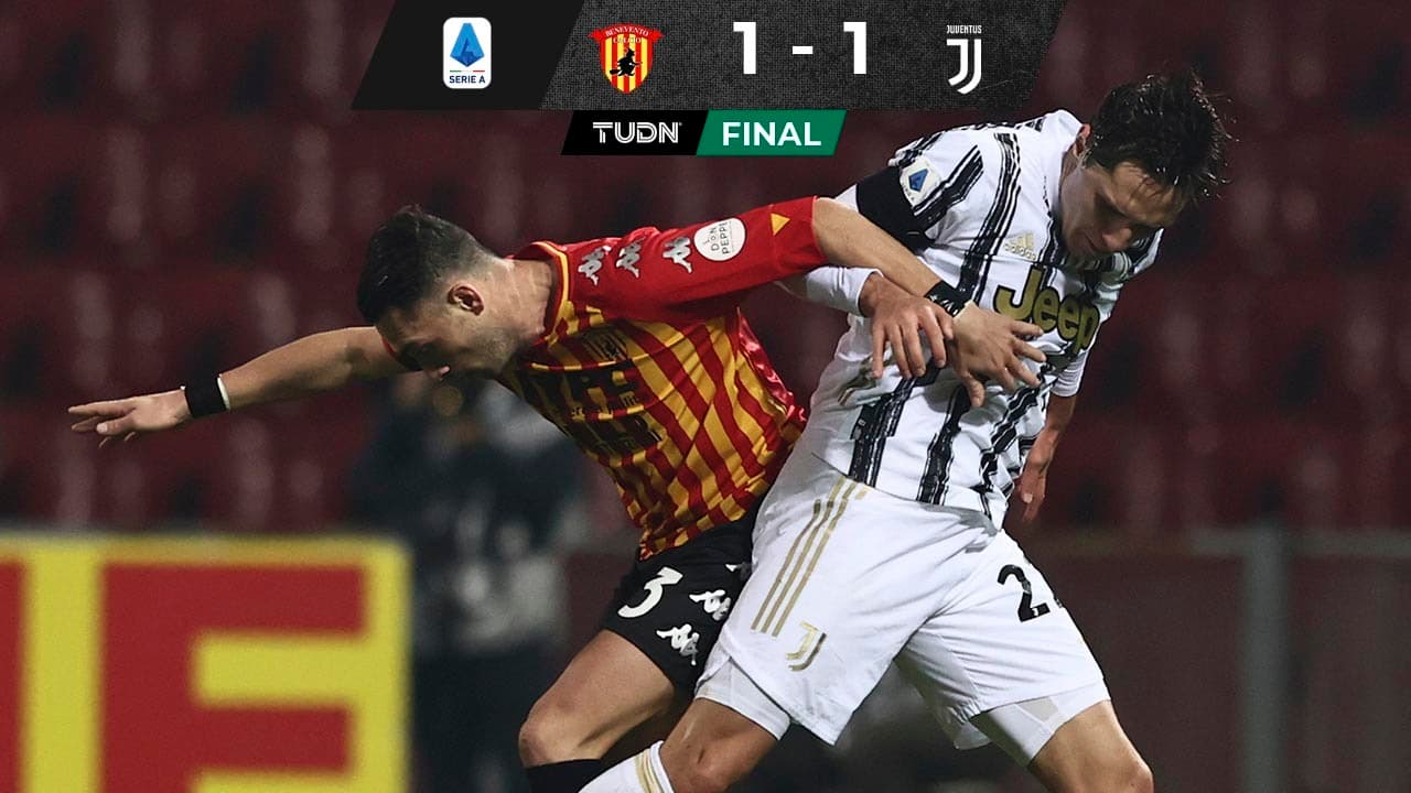 Pesa a la Juventus ausencia de CR7 y apenas empata con Benevento