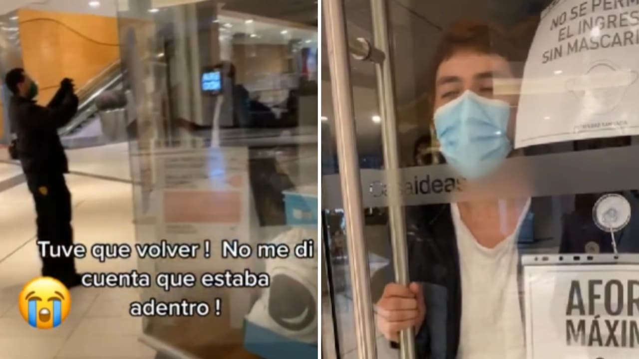 Deja encerrado a su empleado dentro de tienda en plaza comercial y esto pasó: “No me di cuenta”