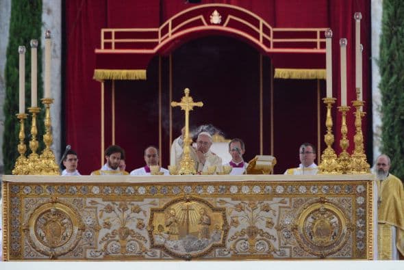 La imponente ceremonia.