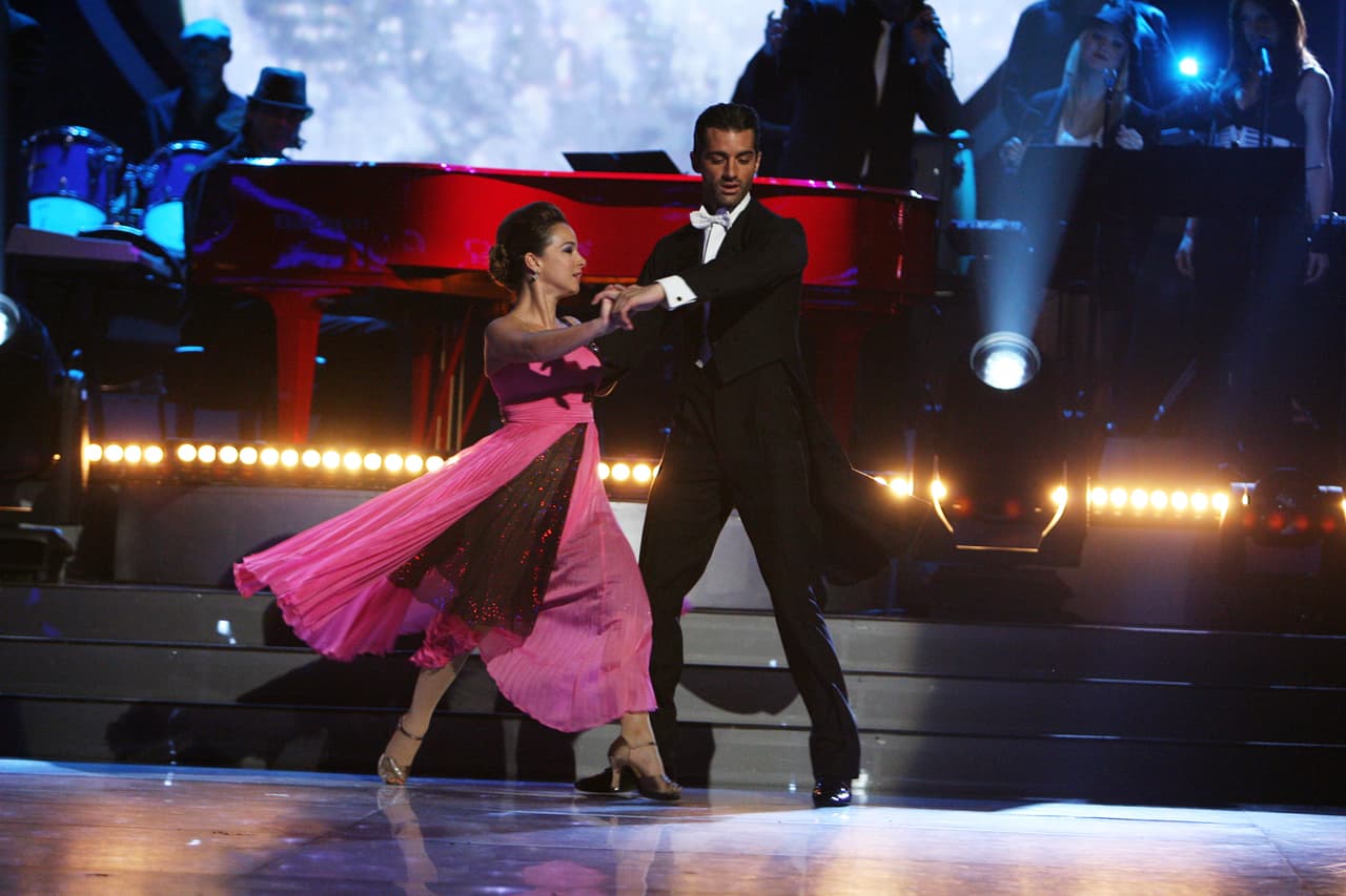 Para esta ocasión, la pareja bailó un foxtrot.