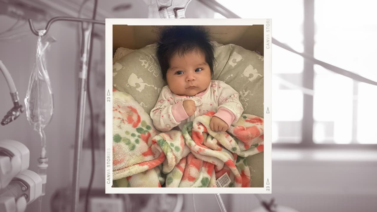 “No se va a dejar vencer”: Familia reúne fondos para bebé hispana internada en terapia intensiva con RSV