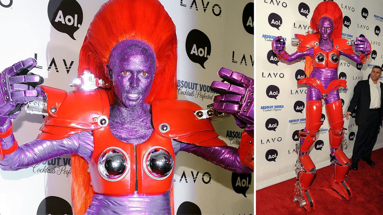 Heidi Klum disfraz robot Halloween