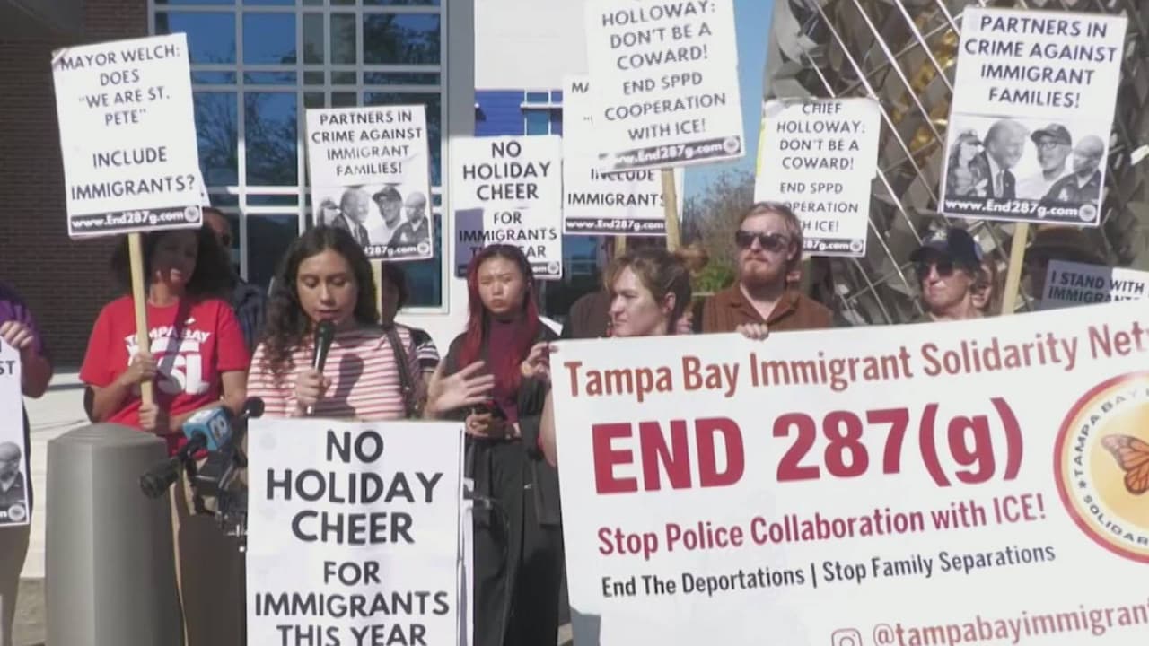 Líderes religiosos piden a autoridades de St. Petersburg pausar colaboración con ICE en Navidad