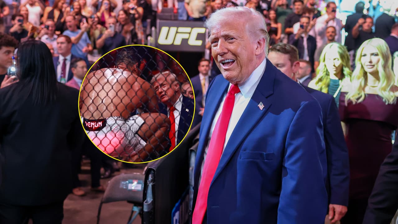 Donald Trump, presidente de los Estados Unidos, acude a la función de UFC 327
