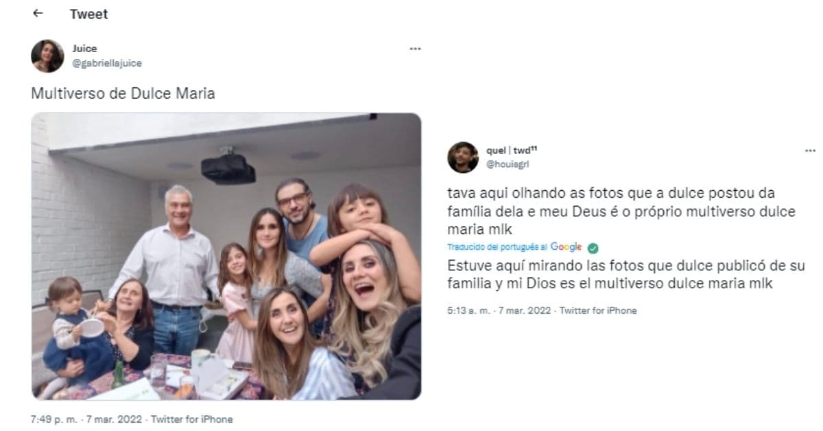 usuarios reaccionan a parecido de Dulce María con sus hermanas