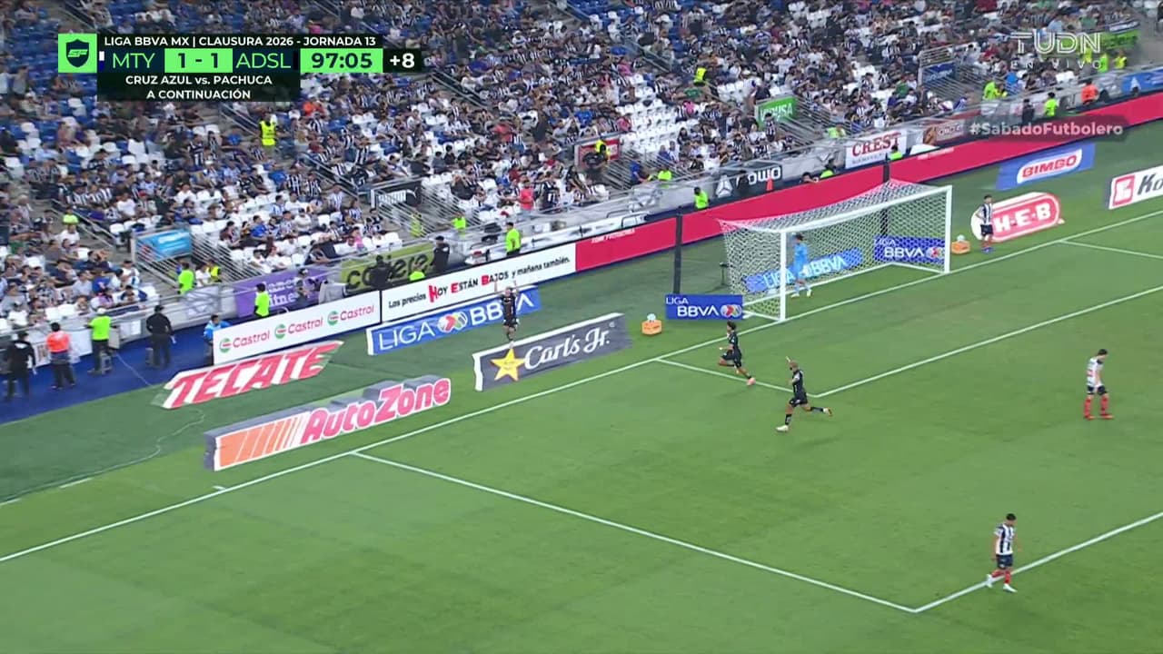 ¡GOL!  anota para Atlético San Luis. David Rodríguez