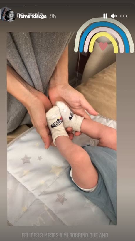 Fernanda Castillo también compartió algunas felicitaciones de sus amigas en sus historias de Instagram.
<br>