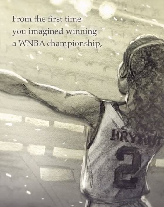 "Querida Gianna, desde la primera vez que imaginaste ganar un campeonato de la WNBA, supe que una cosa era real: 
<b>eras especial</b>", dijo Vanessa Bryant en la voz en off de las imágenes que colgó. 
<br>