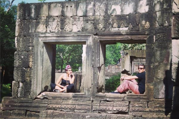 El Templo de Baphuon está construido en forma piramidal y dedicado al dios hindú Shiva.