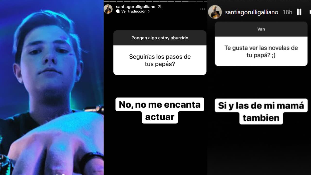 Santiago, el hijo de Sebastián Rulli y Cecilia Galliano, dejó en claro que no le gusta actuar.