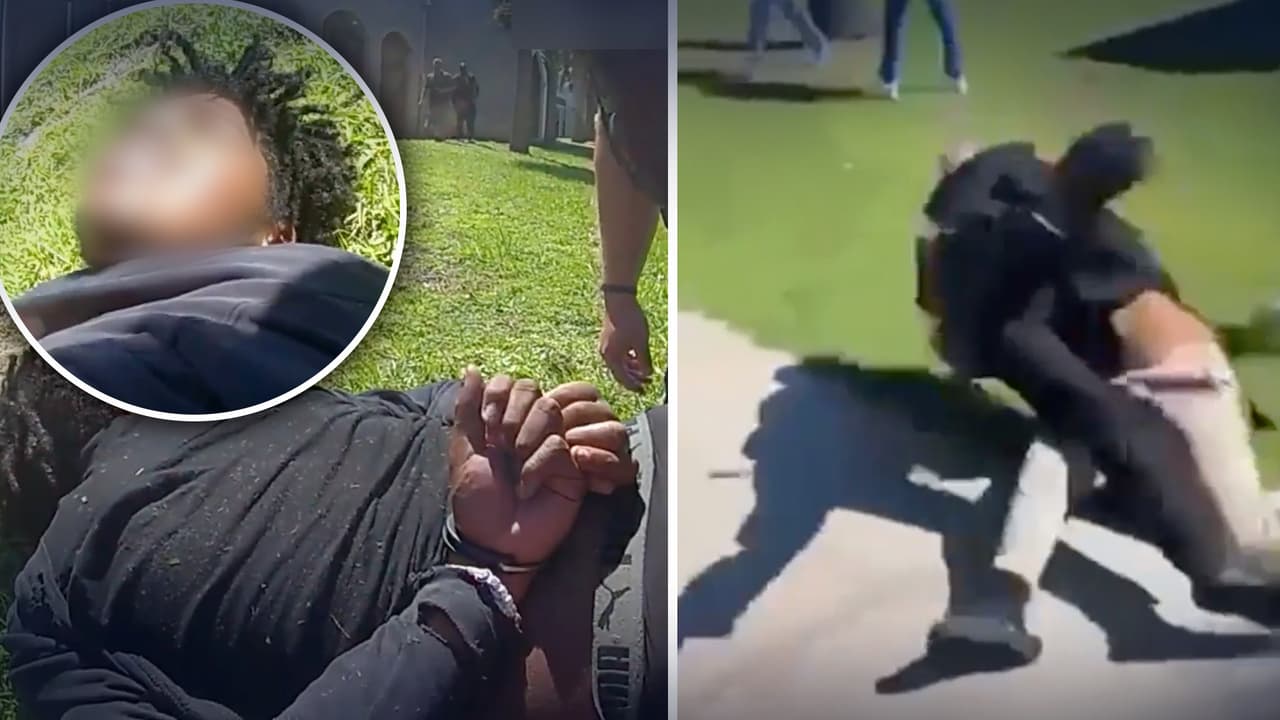 Adolescente arroja a un oficial al suelo luego de que intentara interrumpir una pelea en St. Cloud