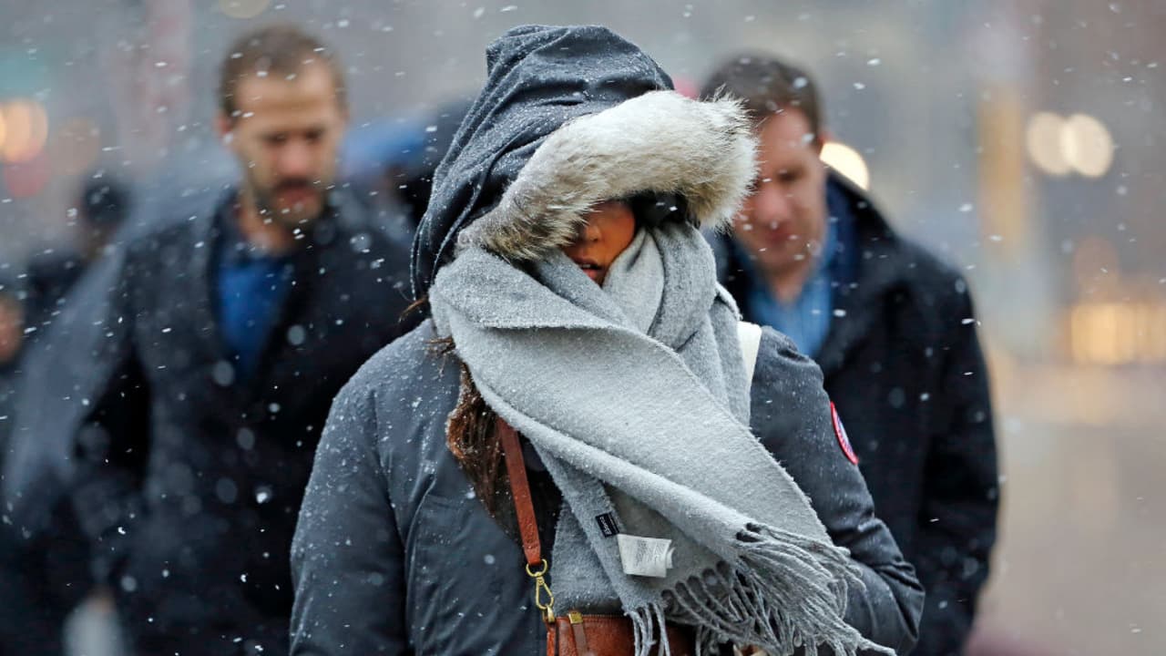 Una Advertencia de Tiempo Invernal estará vigente este jueves. Tras la nieve vendrán sensaciones bajo cero