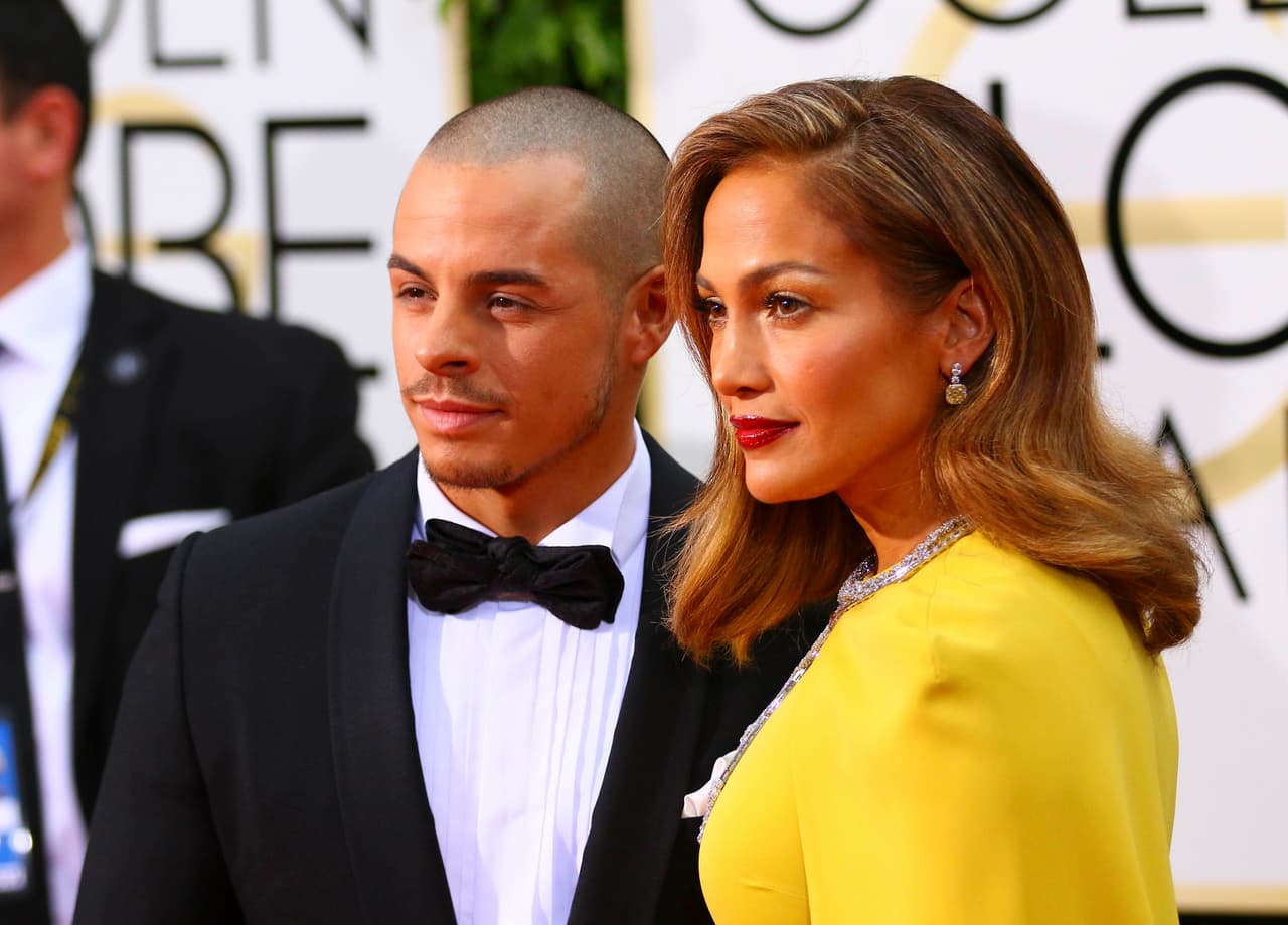 Jennifer López comenzó 2016 del brazo de 'Casper' Smart, con quien fue a la gala de los premios Globos de Oro. Con A-Rod, todavía no ha acudido a esta cita.