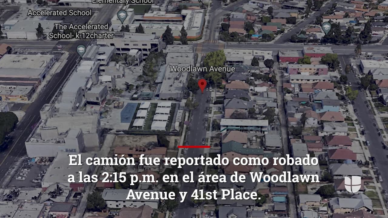 Camión robado de Amazon se estrella y mata a vendedor ambulante en Los Ángeles